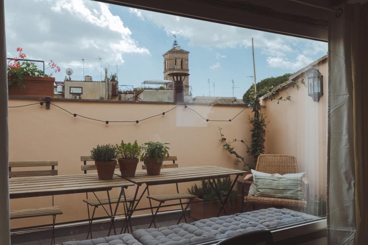 Amazing Penthouse With Terrace And Rooftop In Trastevere Rom Exteriör bild